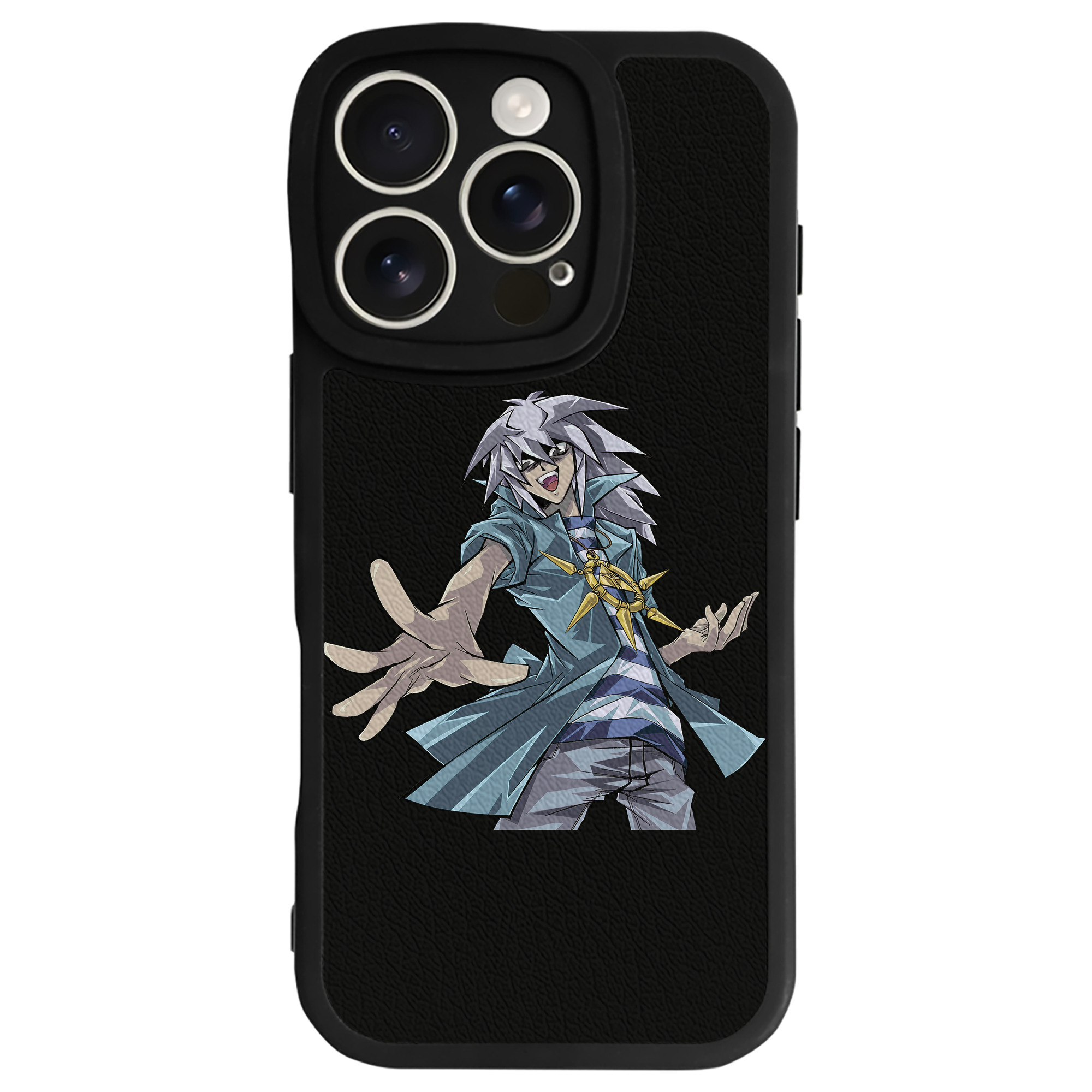 （画像用） 遊☆戯☆王 Yu-Gi-Oh! 【iPhone 16シリーズ対応】シリコンスマホケース（レザー調） 材質：シリコン